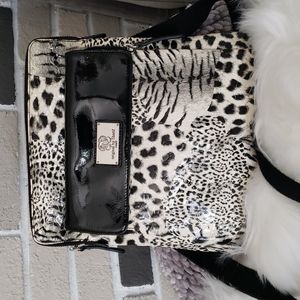 Sharif Patent Leather Animal Print Crossbody